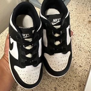 Nike dunk lows black and white